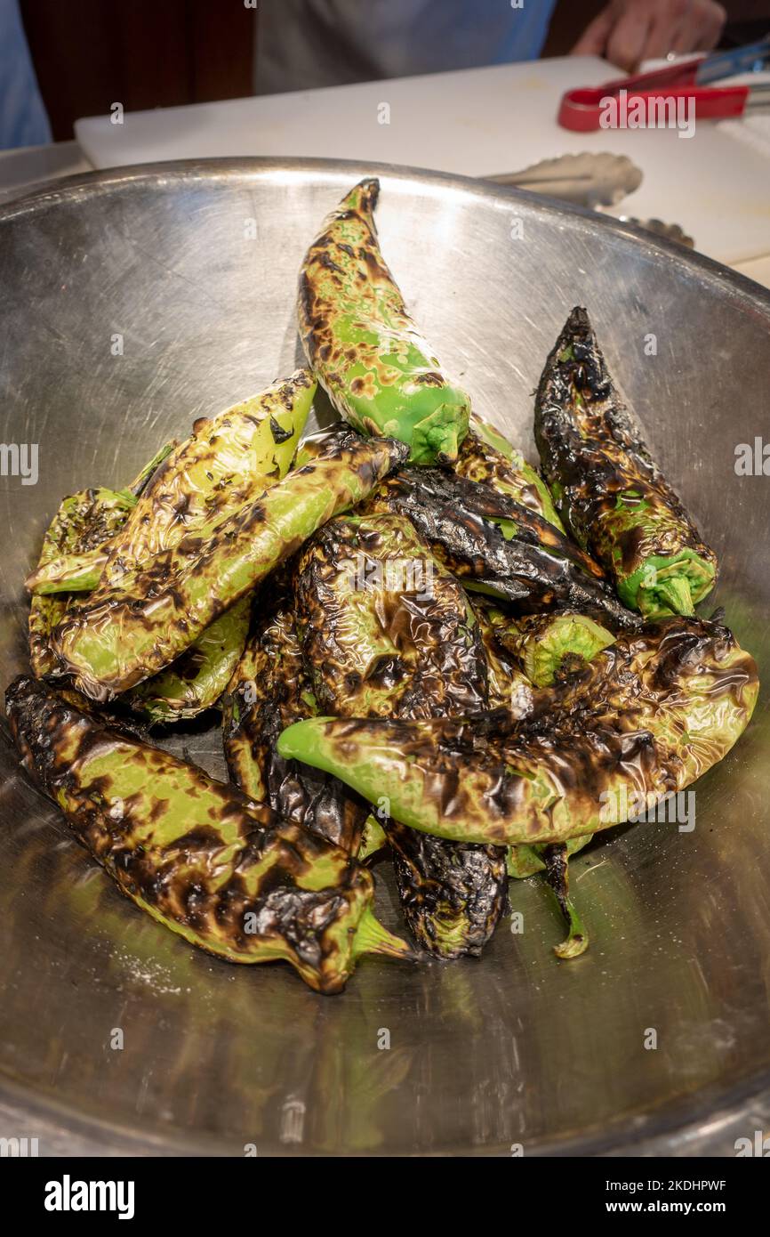 Anaheim Green Chiles are a Staple in New Mexico Cuisine Stock Photo Alamy
