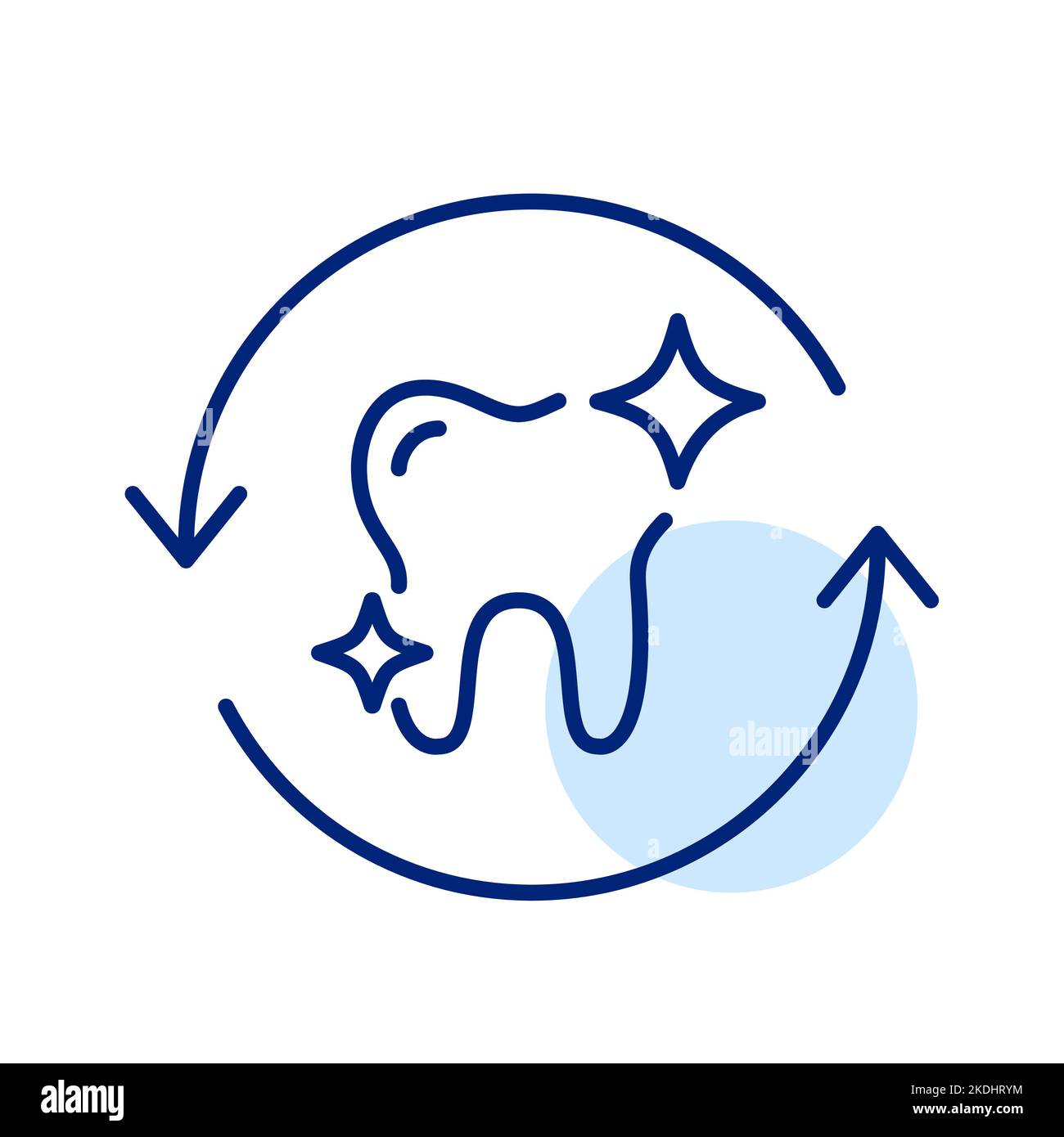 Dental hygiene and care. Shining tooth. Pixel perfect, editable stroke line  icon Stock Vector Image & Art - Alamy