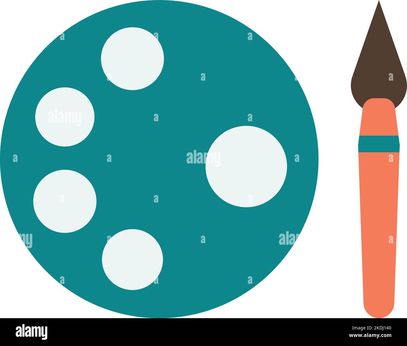 Paint Tray Palette, Stock vector