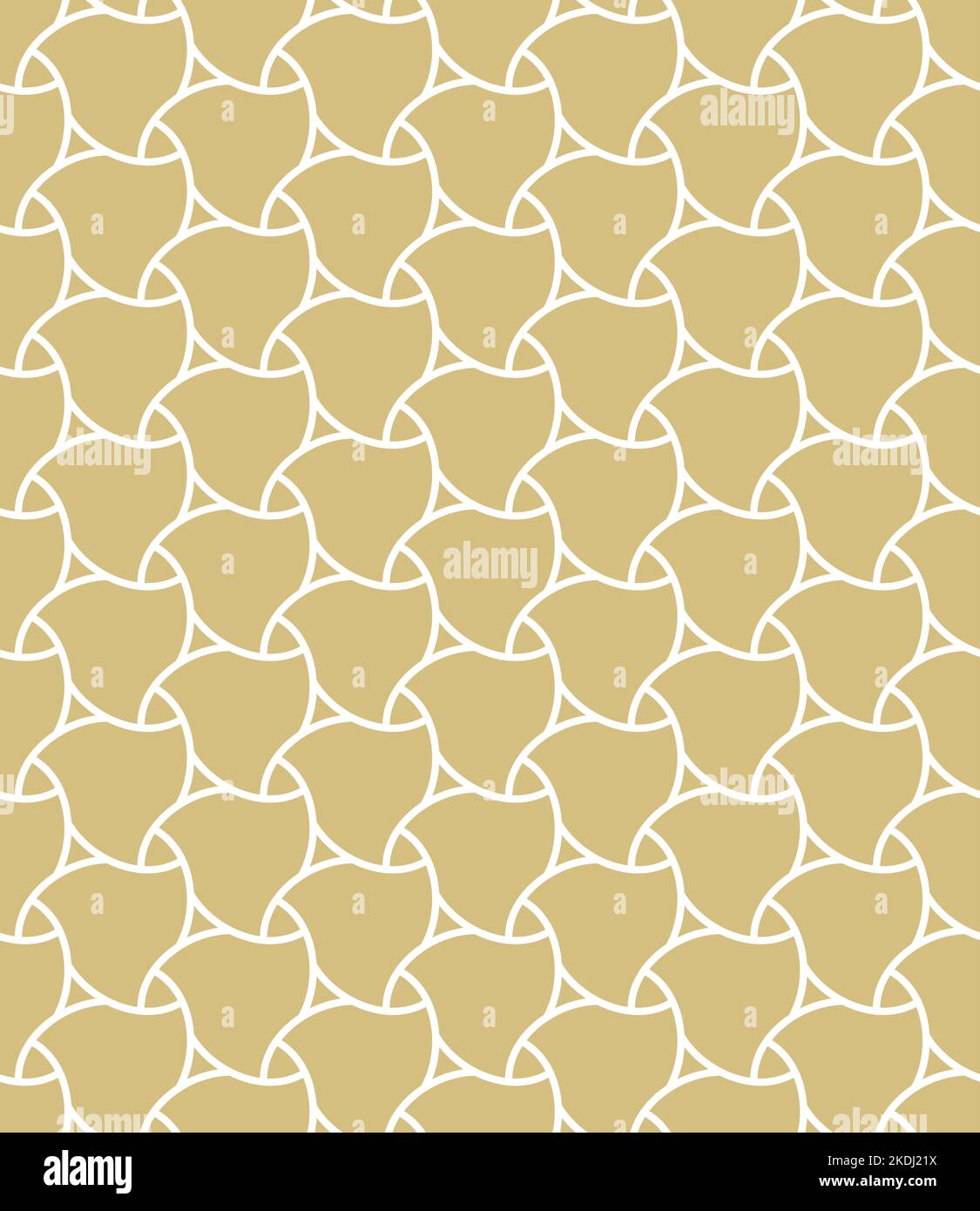 Seamless vector ornament in arabian style. Geometric abstract yellow ...