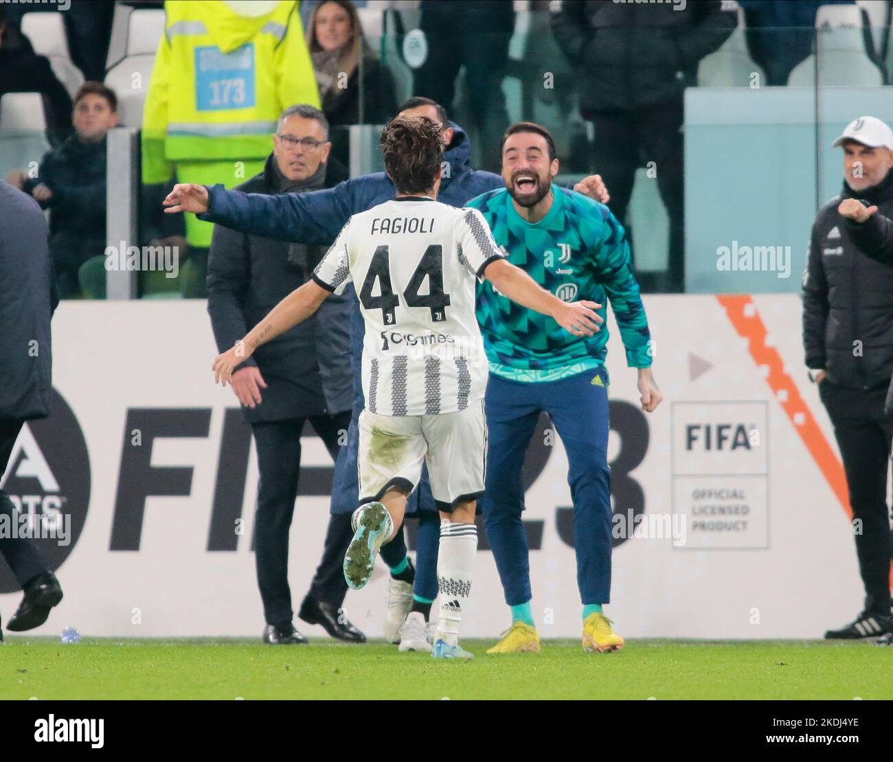 Turin, Italy, 27th November 2022. Nicolo Cudrig of Juventus during the Serie  C match at Allianz Stadium, Turin. Picture credit should read: Jonathan  Moscrop / Sportimage Stock Photo - Alamy