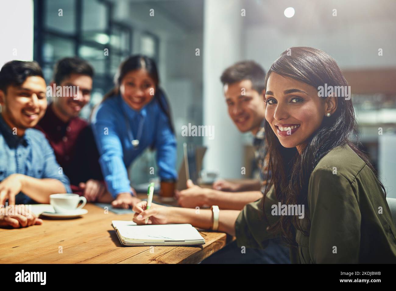 Were the game changers. Portrait of a team of designers working together in an office. Stock Photo