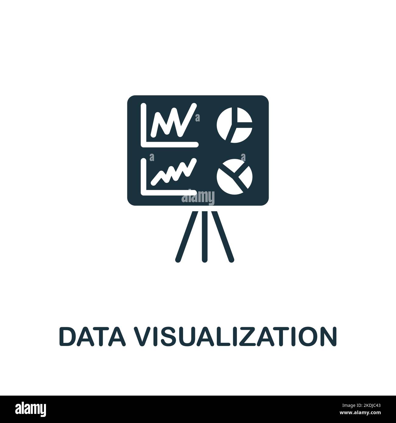Data Visualization icon. Monochrome simple Business Intelligence icon ...