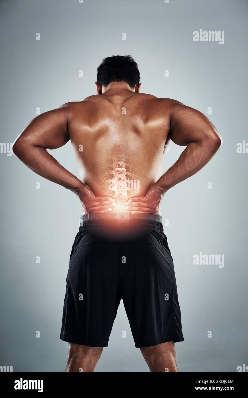 Back pose muscular man showing hi-res stock photography and images - Alamy