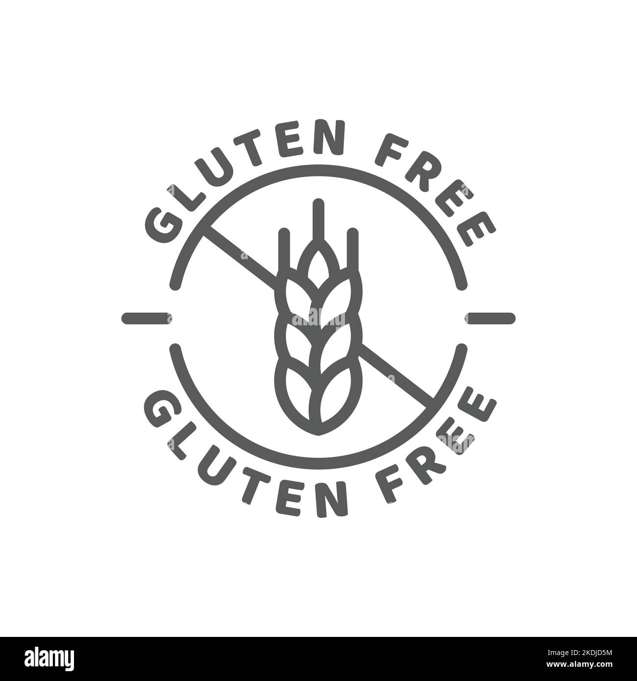 Gluten free icon no bread Stock Vector Images Alamy