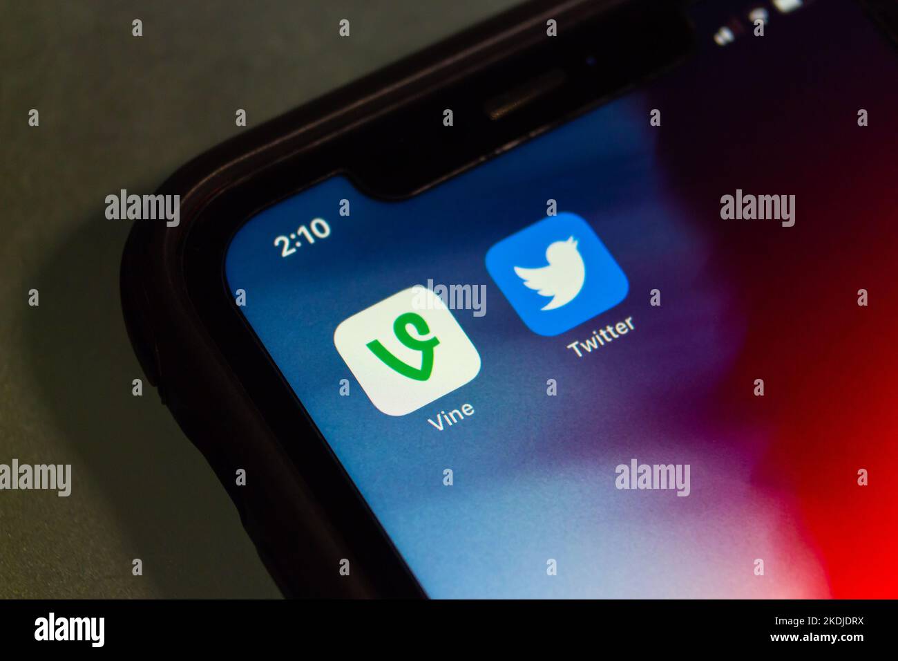 Vancouver, CANADA Nov 4 2022 Conceptual image of Vine, an US shortform video hosting