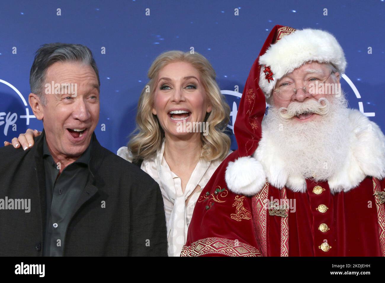 LOS ANGELES - NOV 6:  Tim Allen, Elizabeth Mitchell, Santa Claus at The Santa Clauses Premiere Screening at Walt Disney Studios on November 6, 2022 in Burbank, CA Stock Photo