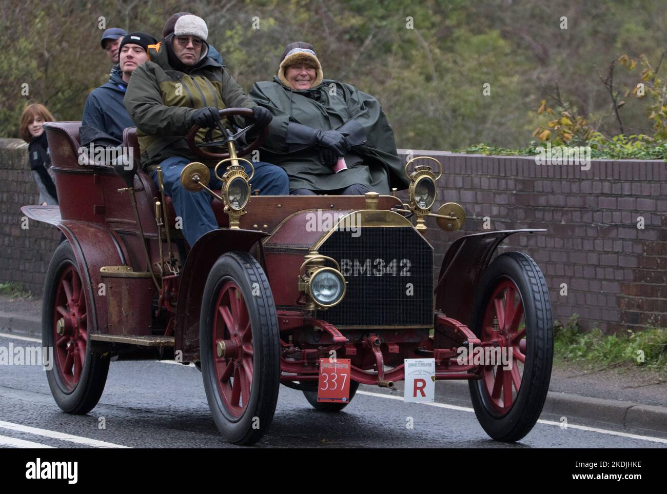 Over 300 vehicles, all built before 1905 take part in the Worlds