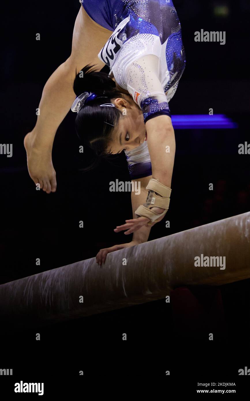 Liverpool, Britain. 6th Nov, 2022. Watanabe Hazuki of Japan competes