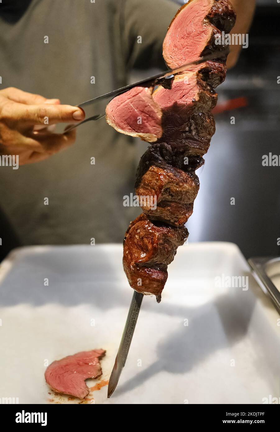 Churrasco Picanha Brazilian Barbecue Isolated Stock Image - Image of  eating, fire: 66395801