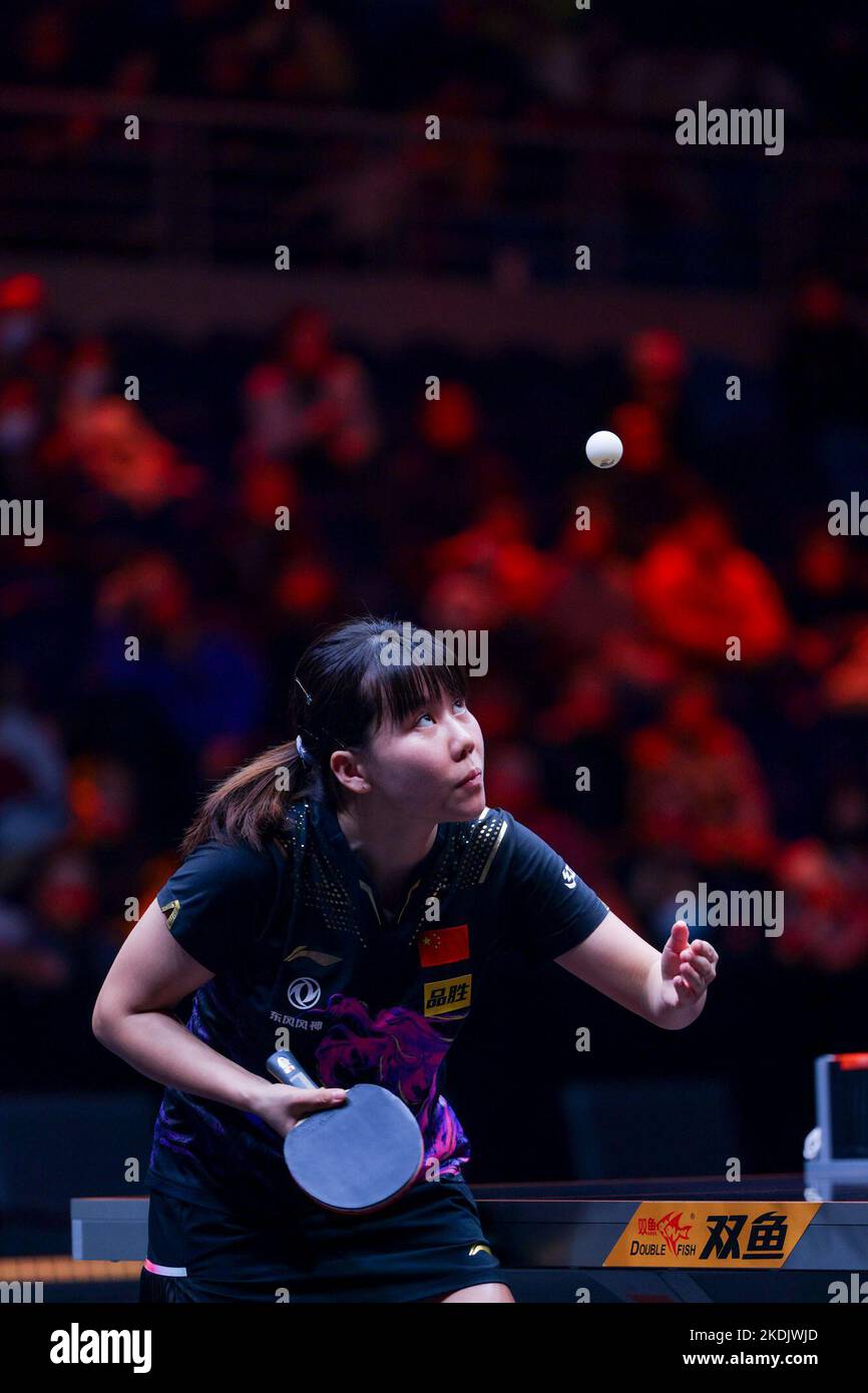 Chinese table tennis player Chen Meng defeated Chinese table tennis