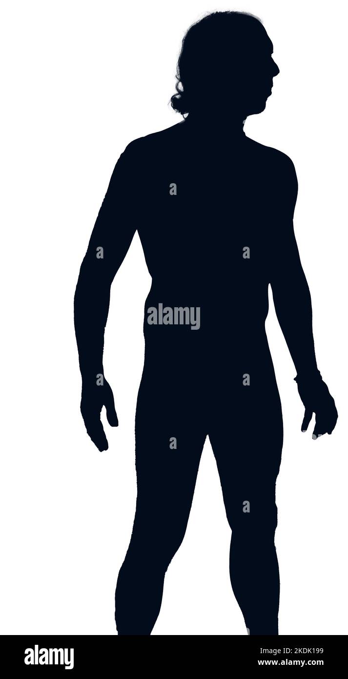 Male profile in silhouette hi-res stock photography and images - Alamy
