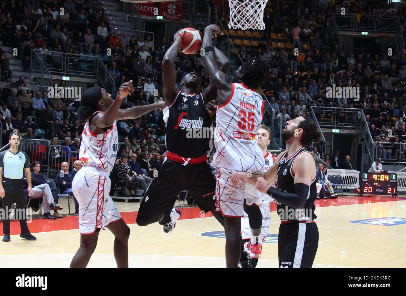 Gora Camara (Segafredo Virtus Bologna) during the LBA italian basketball championship match 