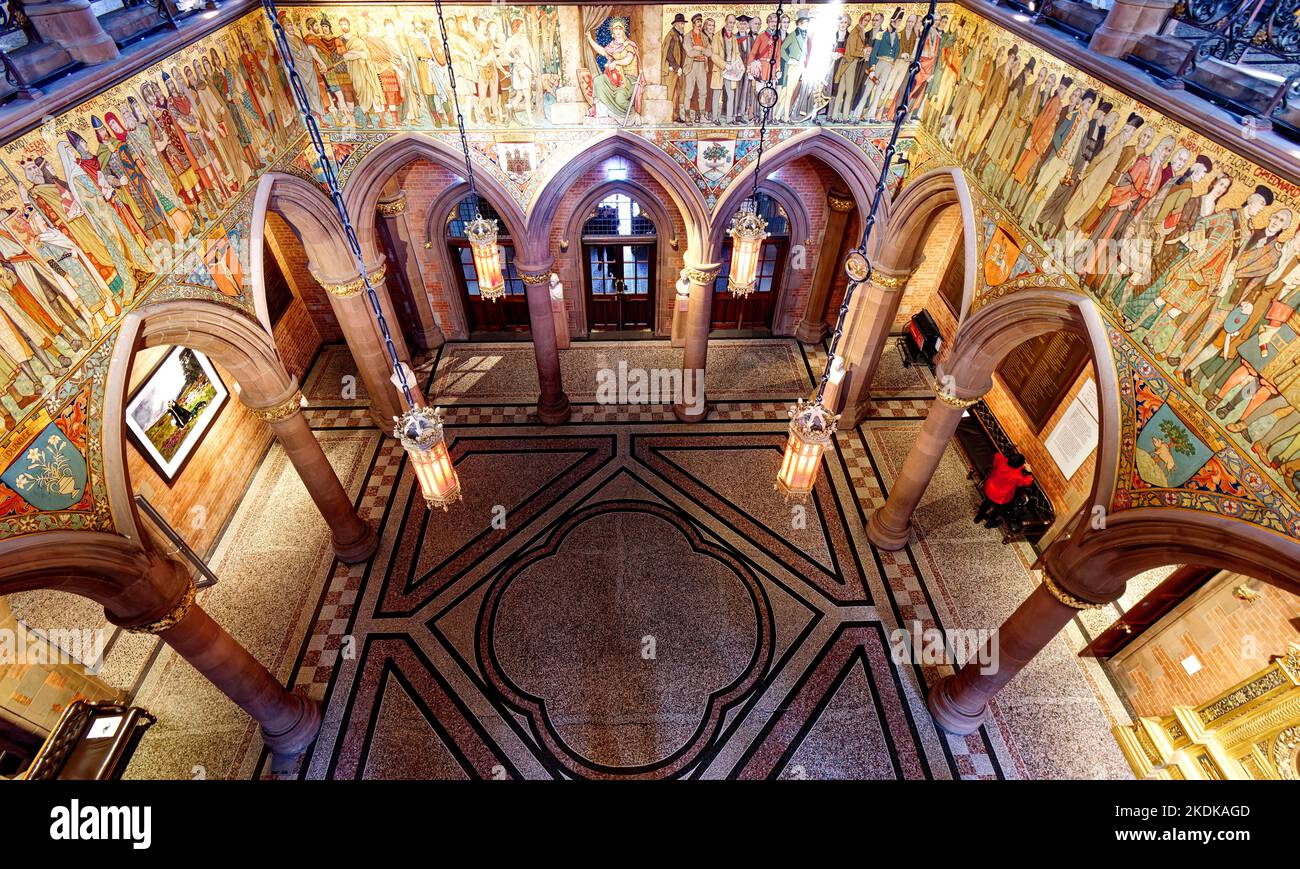 Scottish National Portrait Gallery Edinburgh Scotland the entrance hall Stock Photo