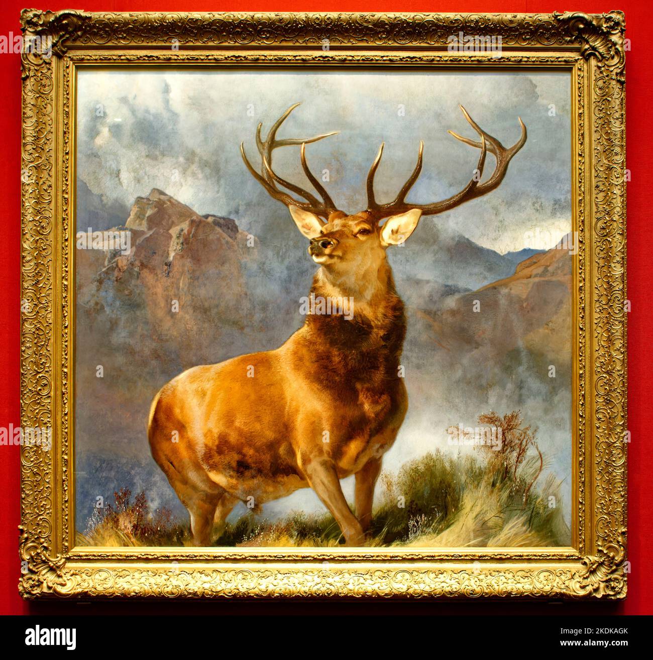 The Monarch of the Glen painting by Sir Edwin Landseer Stock Photo