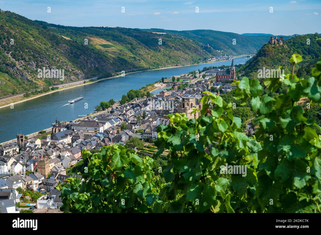 Defense Towers Of The Medieval Town Of Oberwesel In Rhine Valley, Germany  Stock Photo, Picture and Royalty Free Image. Image 85474711.