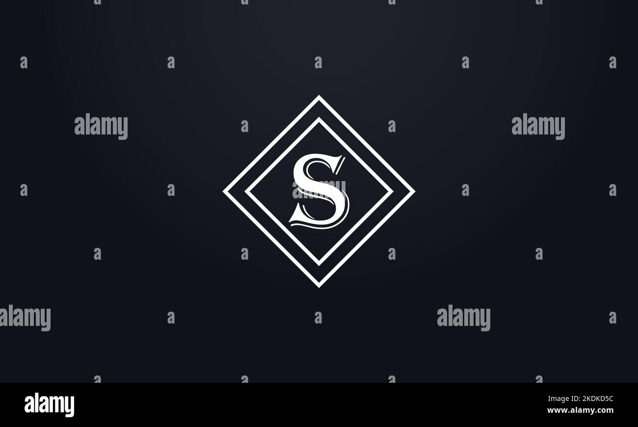 Box symbol icon and square monogram design vector and square border