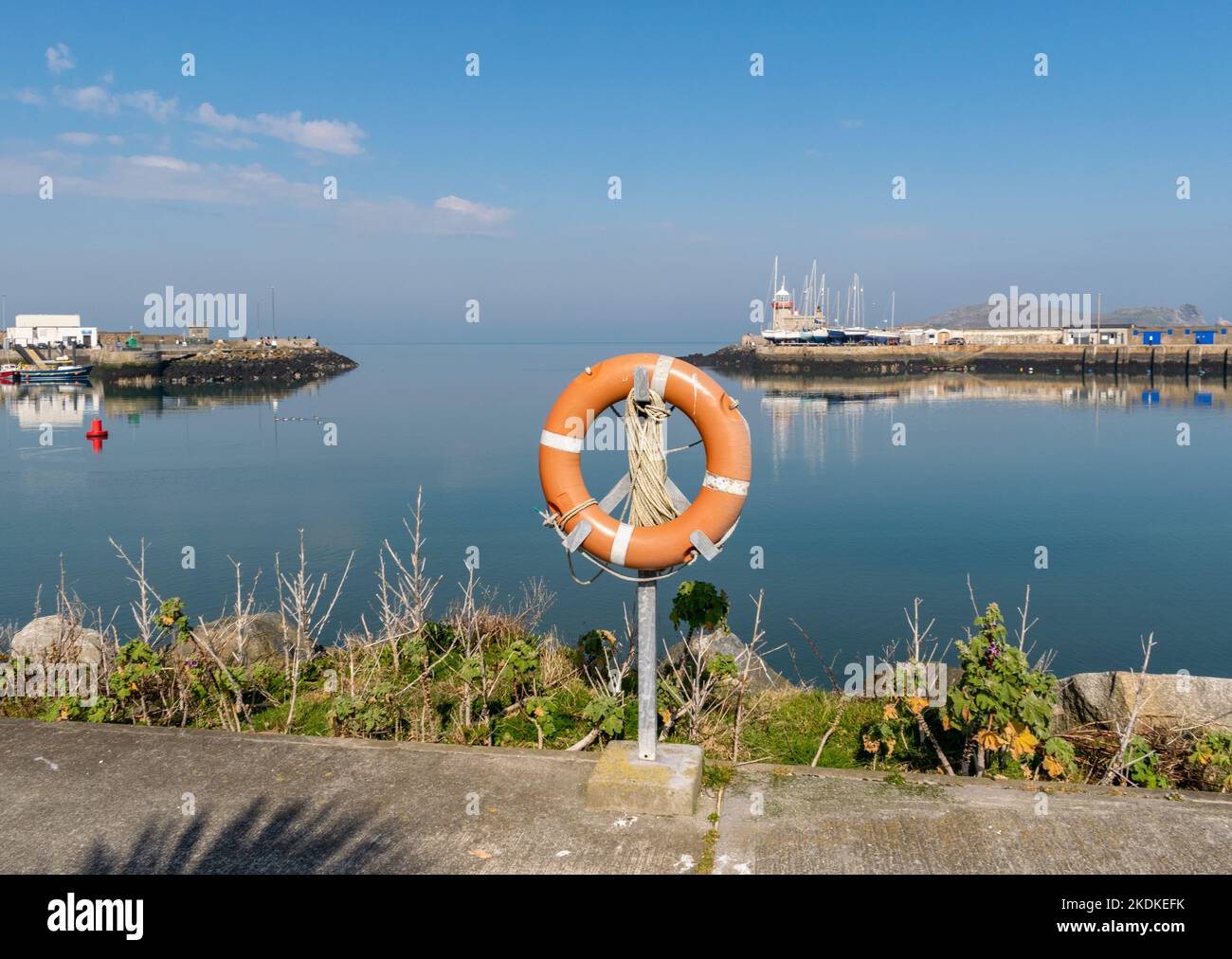 A warm and sunny day at Howth Harbour Stock Photo