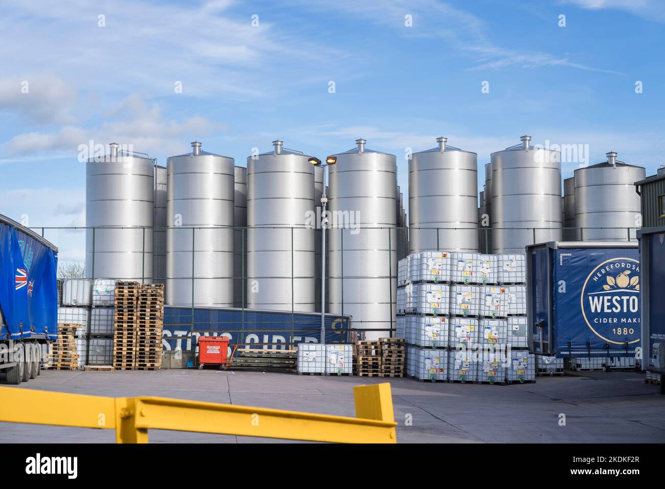 Weston's Cider distribution centre, Much Marcle, Herefordshire, UK