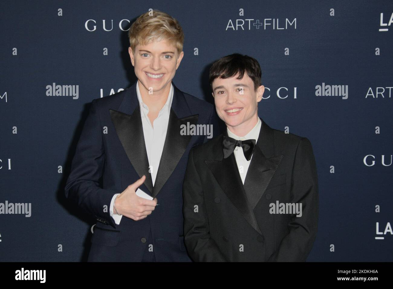 Mae Martin and Elliott Page attend the 2022 LACMA ART FILM GALA