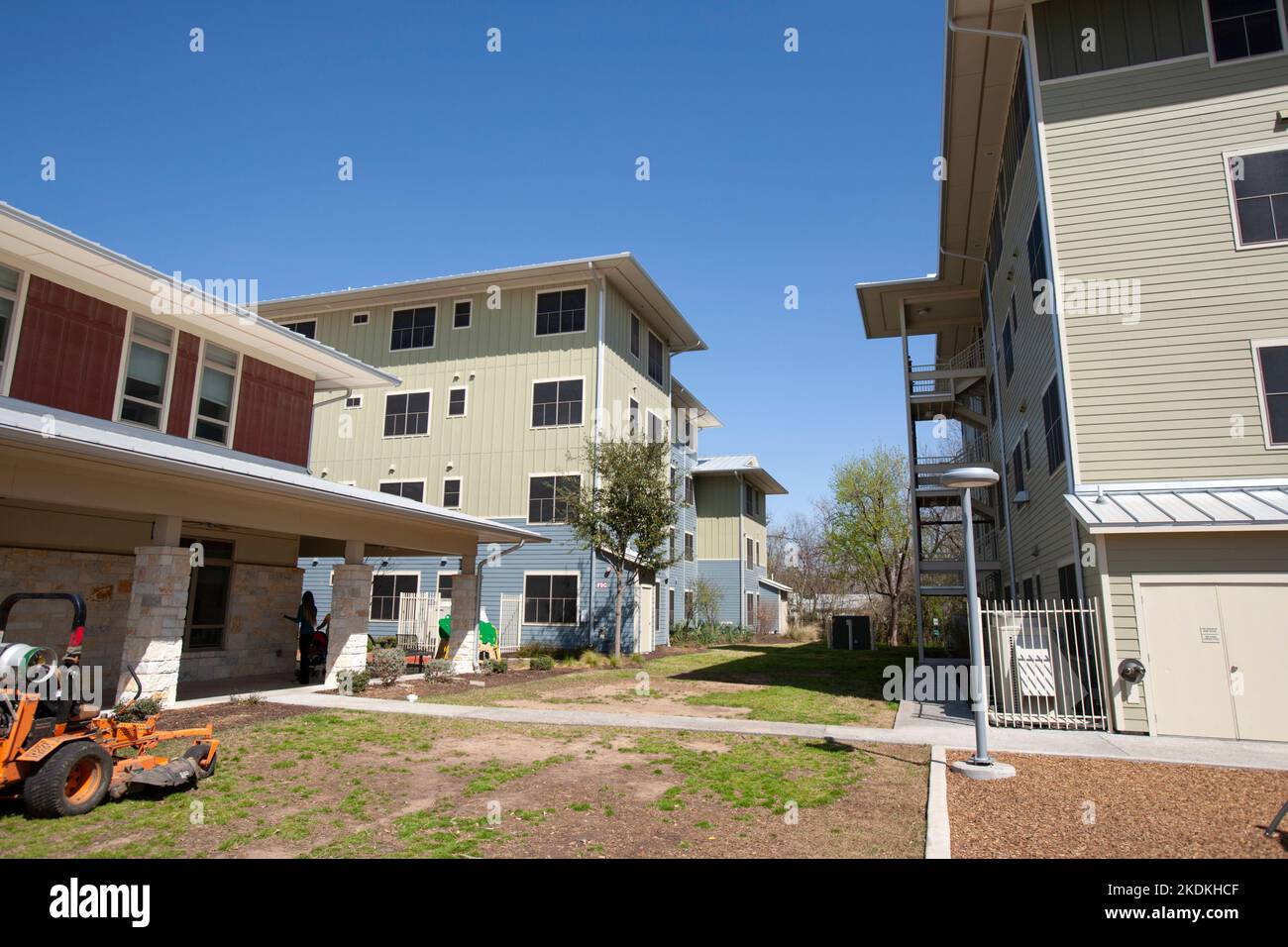 Accomodation for illegal migrants in North Texas Stock Photo