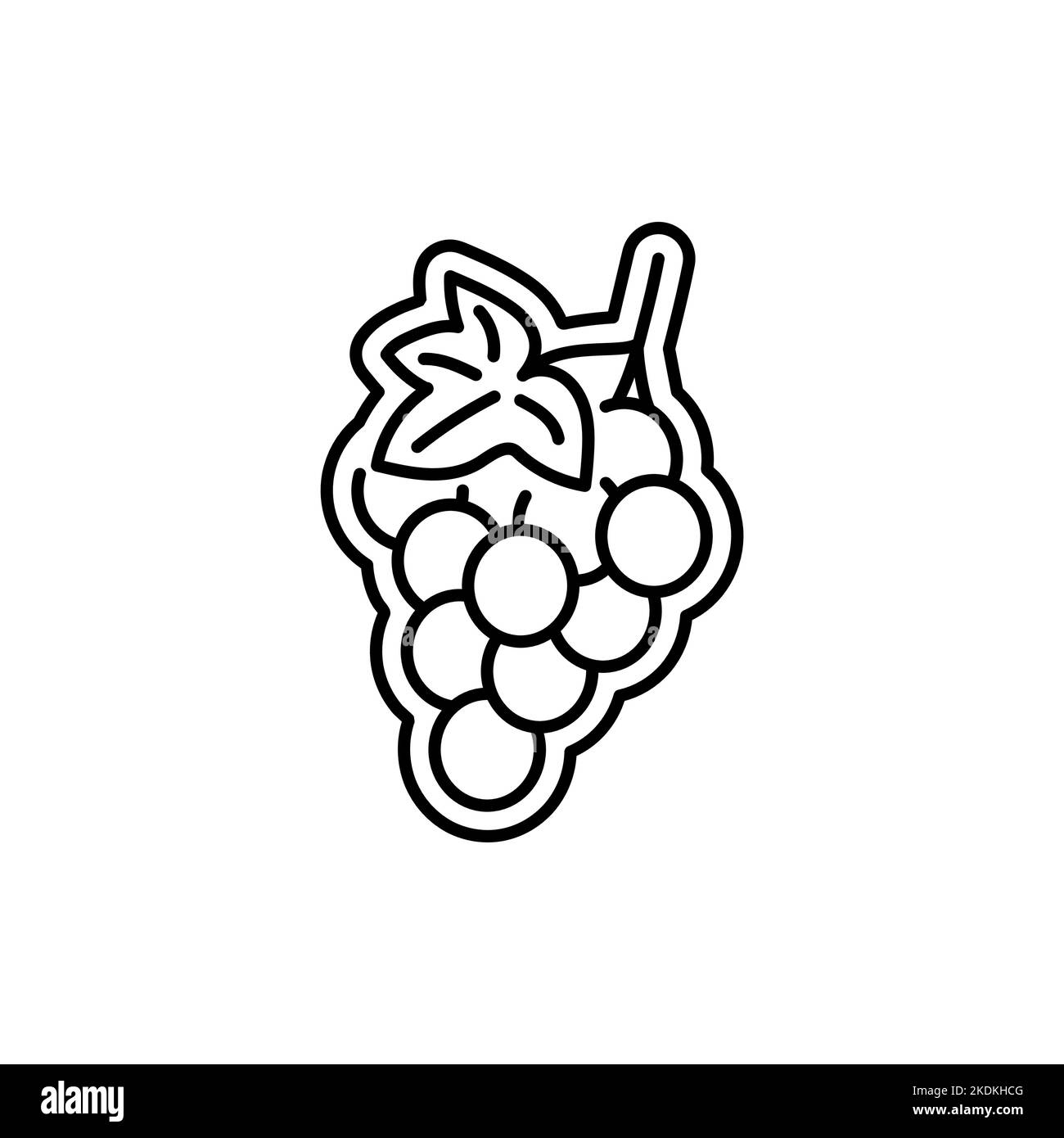 Black grape drawing Black and White Stock Photos & Images - Alamy