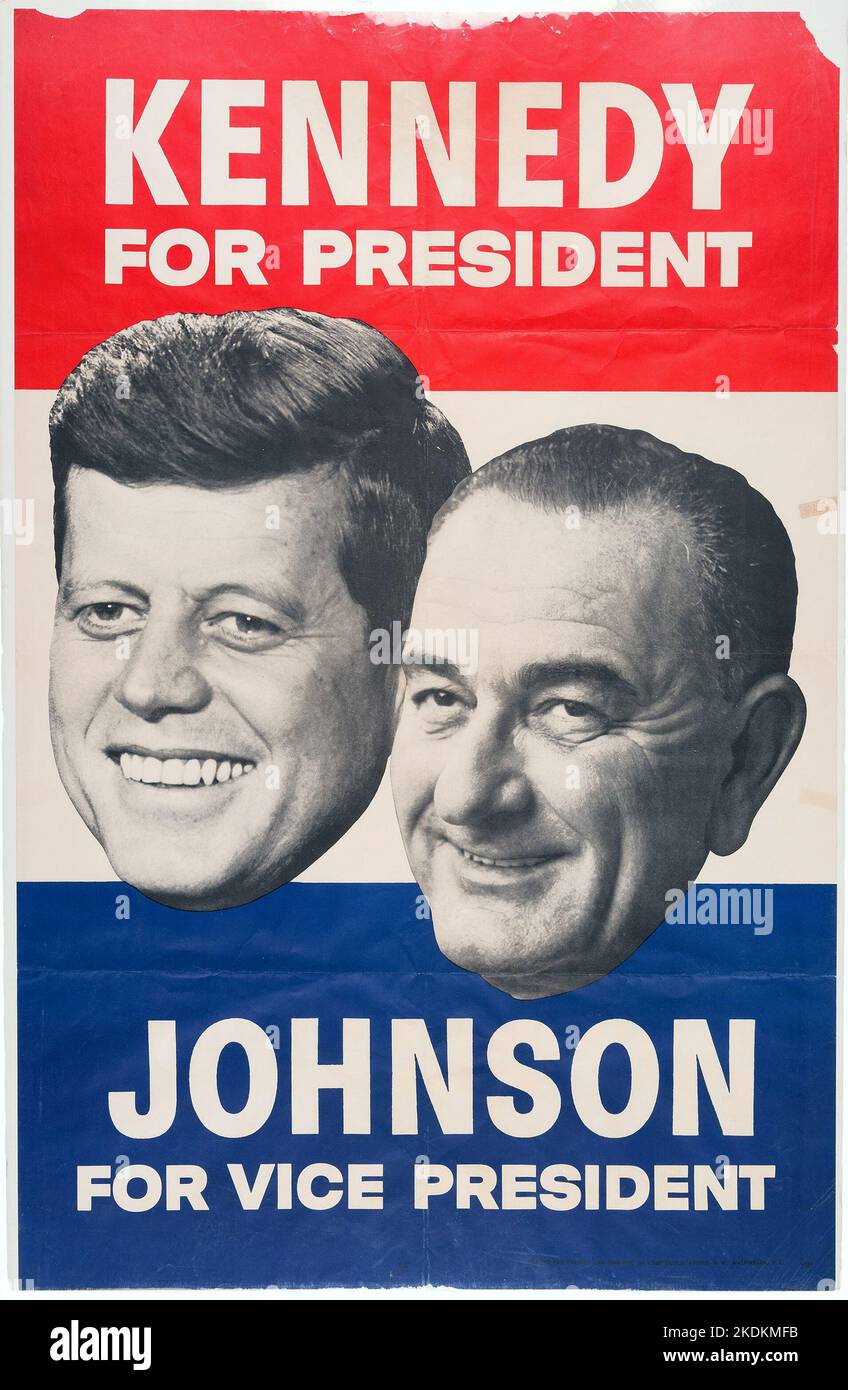 thumbnail image 2 of 1960 JFK Kennedy US Presidential Election Campaign Poster - A3 Print 2 of 5