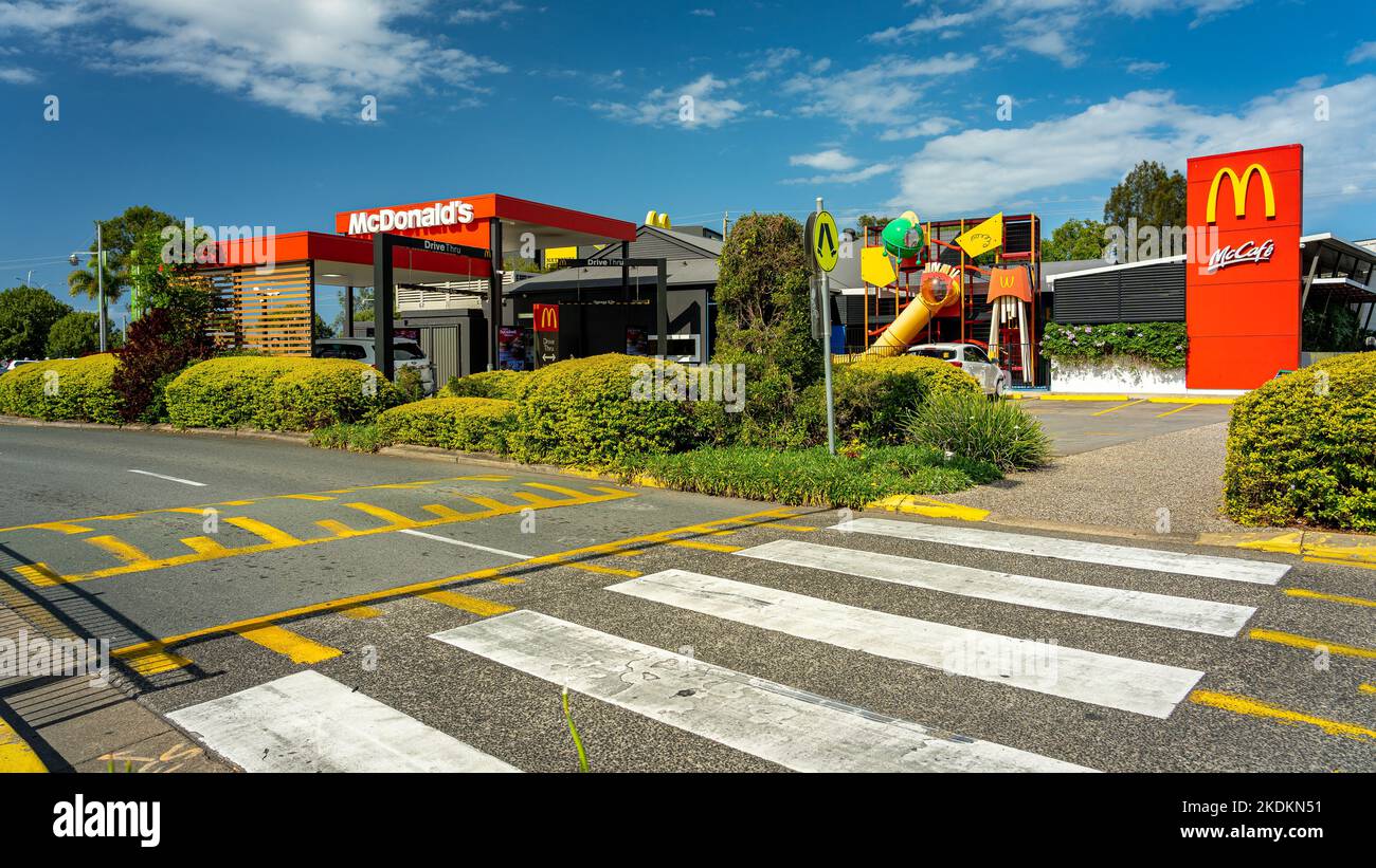 Gold Coast, Queensland, Australia - McDonald's restaurant building in Harbour Town Stock Photo
