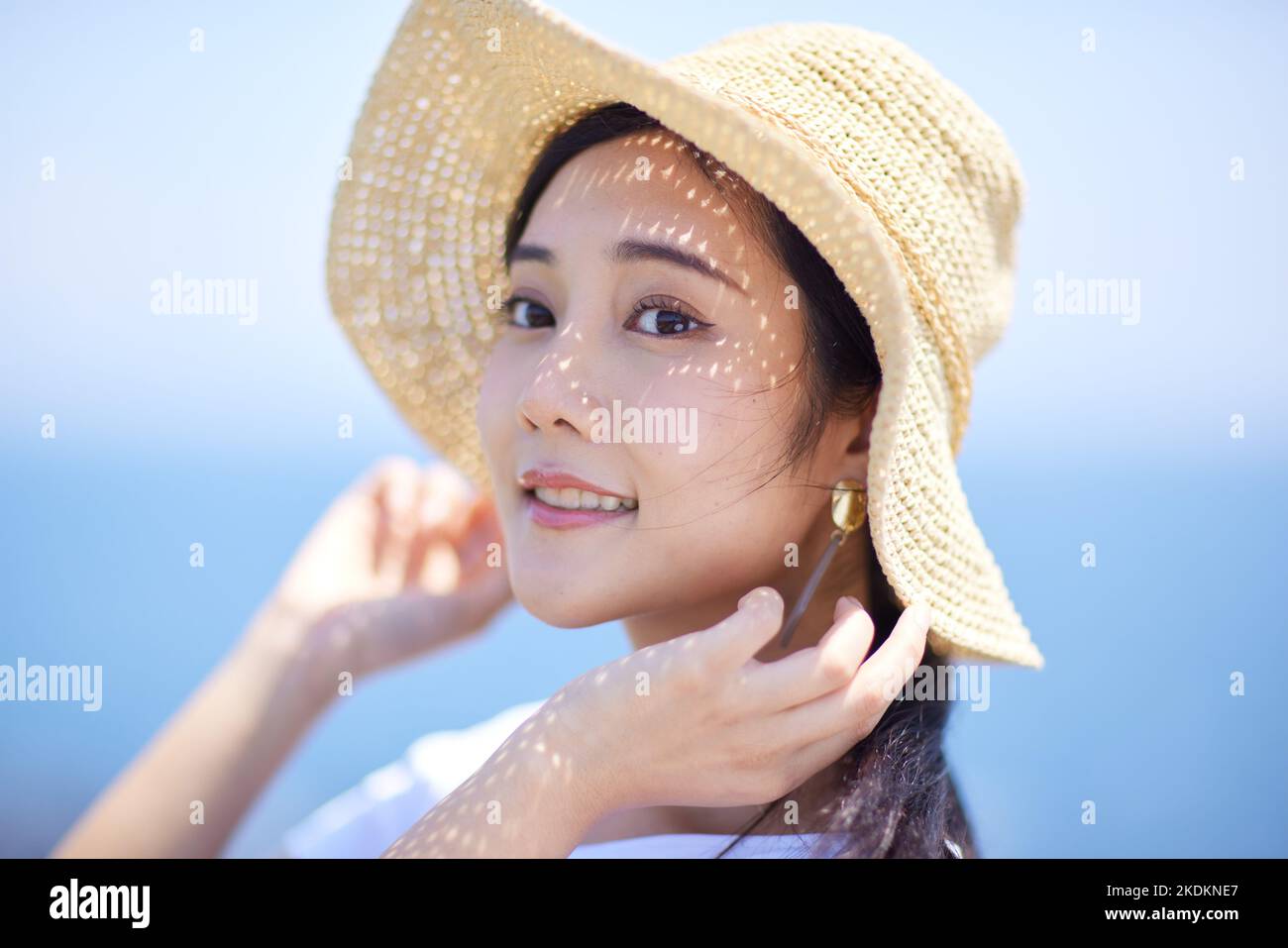 Young Japanese woman portrait Stock Photo