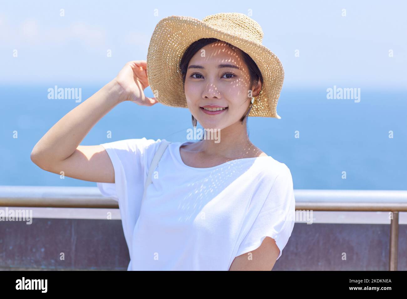 Young Japanese woman portrait Stock Photo
