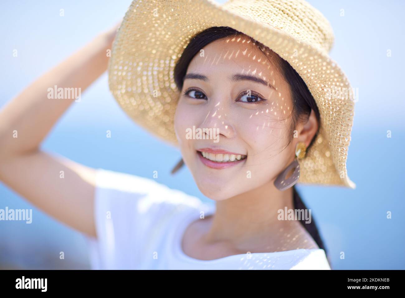 Young Japanese woman portrait Stock Photo