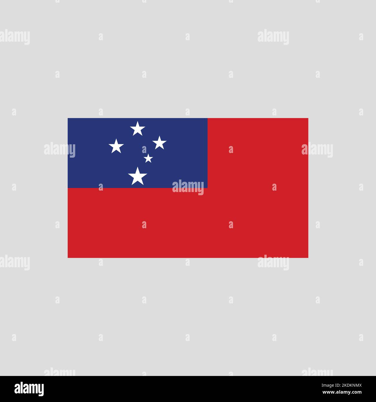 Flag of Samoa color line element. Vector element for web page Stock ...