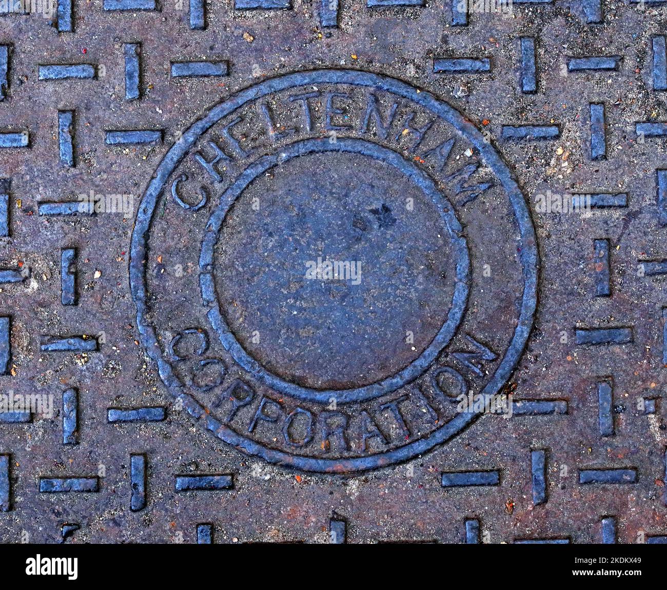 Cheltenham Corporation iron grid, Cheltenham, Gloucestershire, England, UK, GL52 3JE Stock Photo