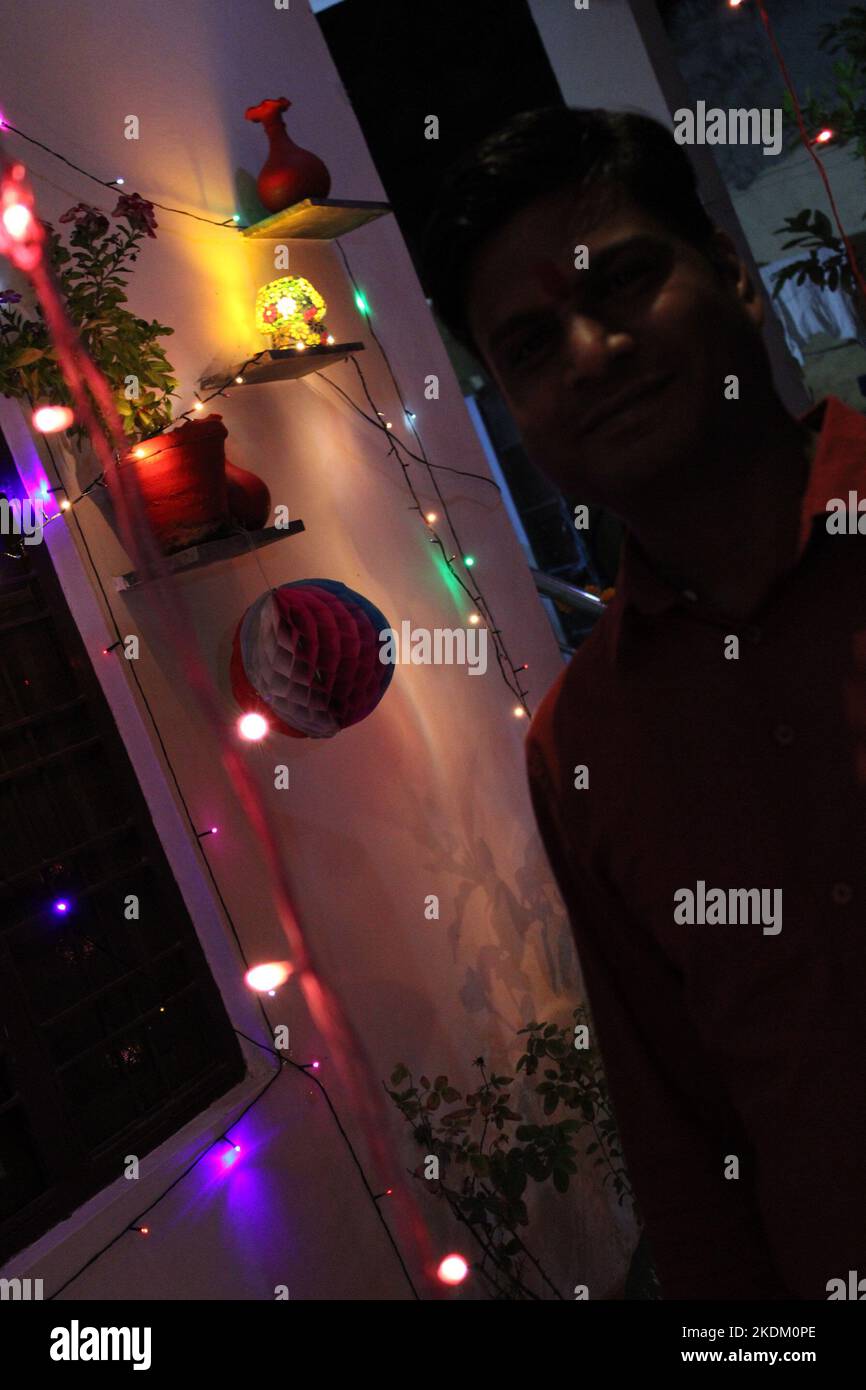 Delhi Decoration at Indian Home Stock Photo Alamy