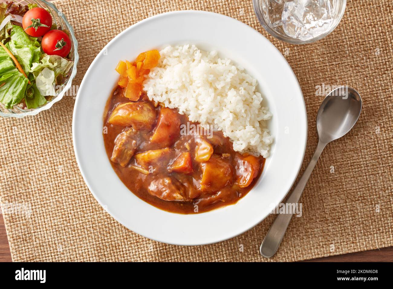 Japanese style curry rice dish Stock Photo Alamy