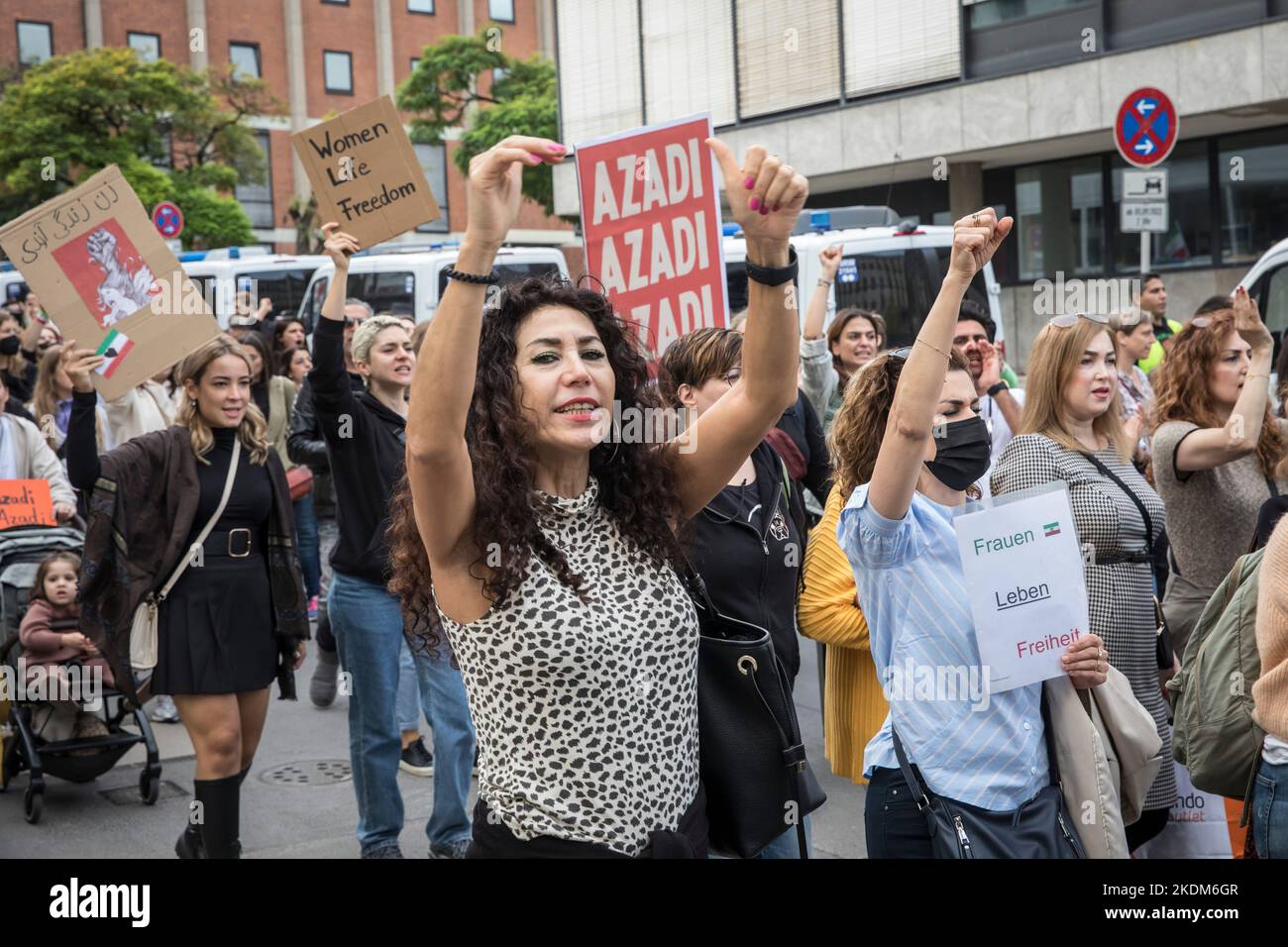 Demonstration And Rally In Solidarity With Protesting Women In Iran