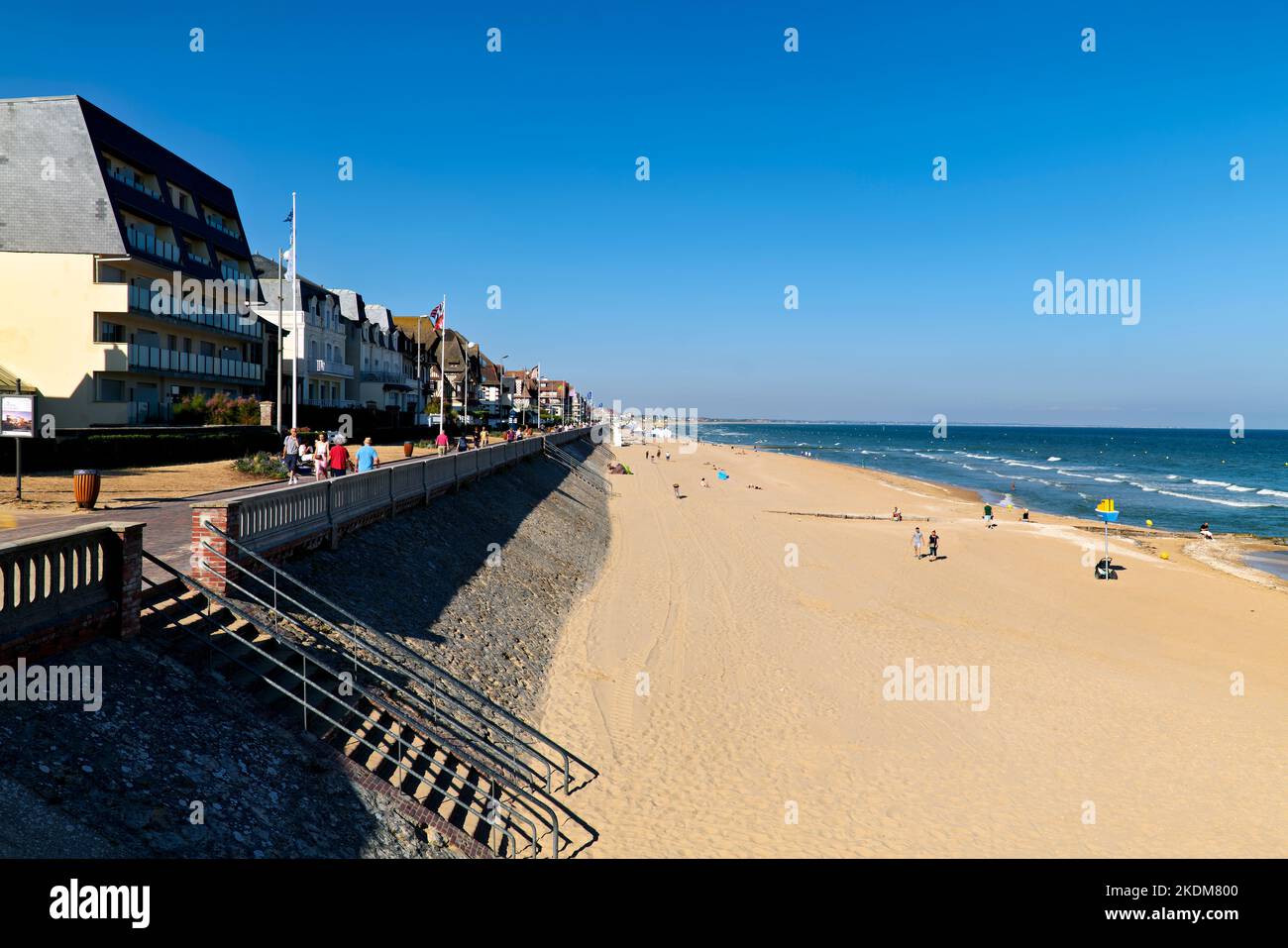 Cabourg Normandy France The Beach Stock Photo Alamy