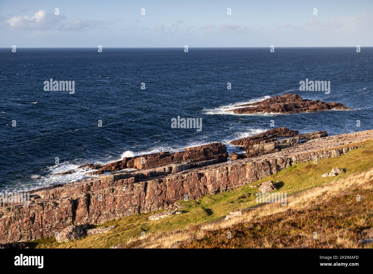 The wild Atlantic coast of Wester Ross in the northwest of Scotland Stock Photo