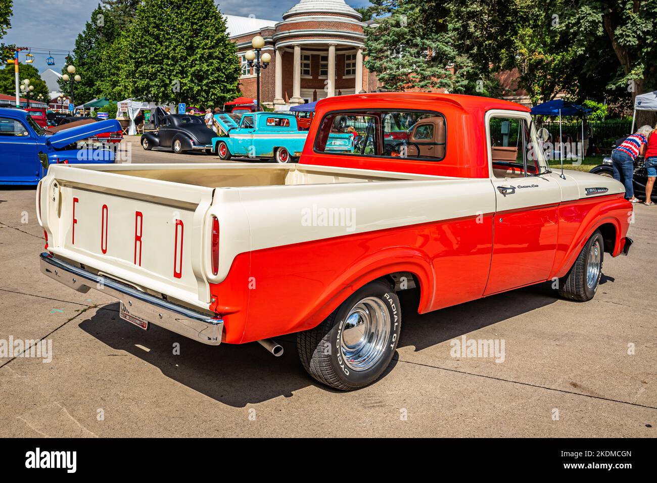 Des Moines, IA July 01, 2022 High perspective rear corner view of a