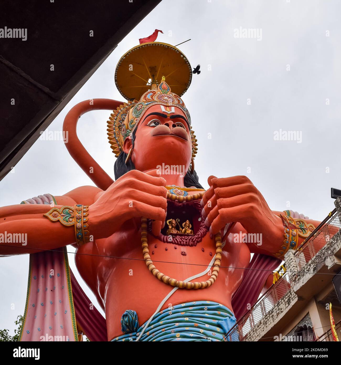 Big Statue Of Lord Hanuman Near The Delhi Metro Bridge Situated Near ...