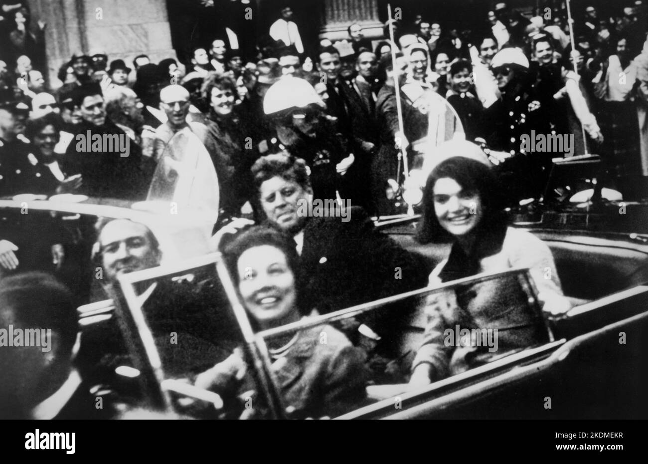John F. Kennedy motorcade, Dallas, Texas, Nov. 22, 1963 - King, Victor Hugo, photographer. Stock Photo