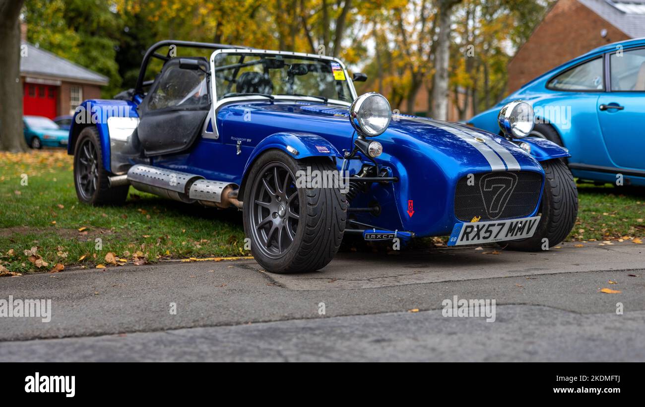 2007 Caterham Super 7 ‘RX57 MMV’ on display at the Scary Cars Assembly held at the Bicester Heritage Centre on the 30th October 2022 Stock Photo