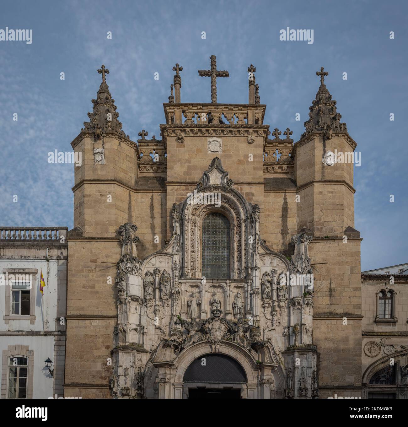 Santa Cruz Church and Monastery - Coimbra, Portugal Stock Photo