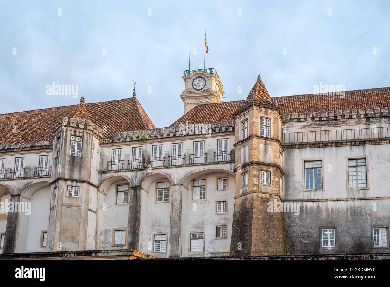 Exterior walls of Former Royal Palace now University of Coimbra - Coimbra, Portugal Stock Photo