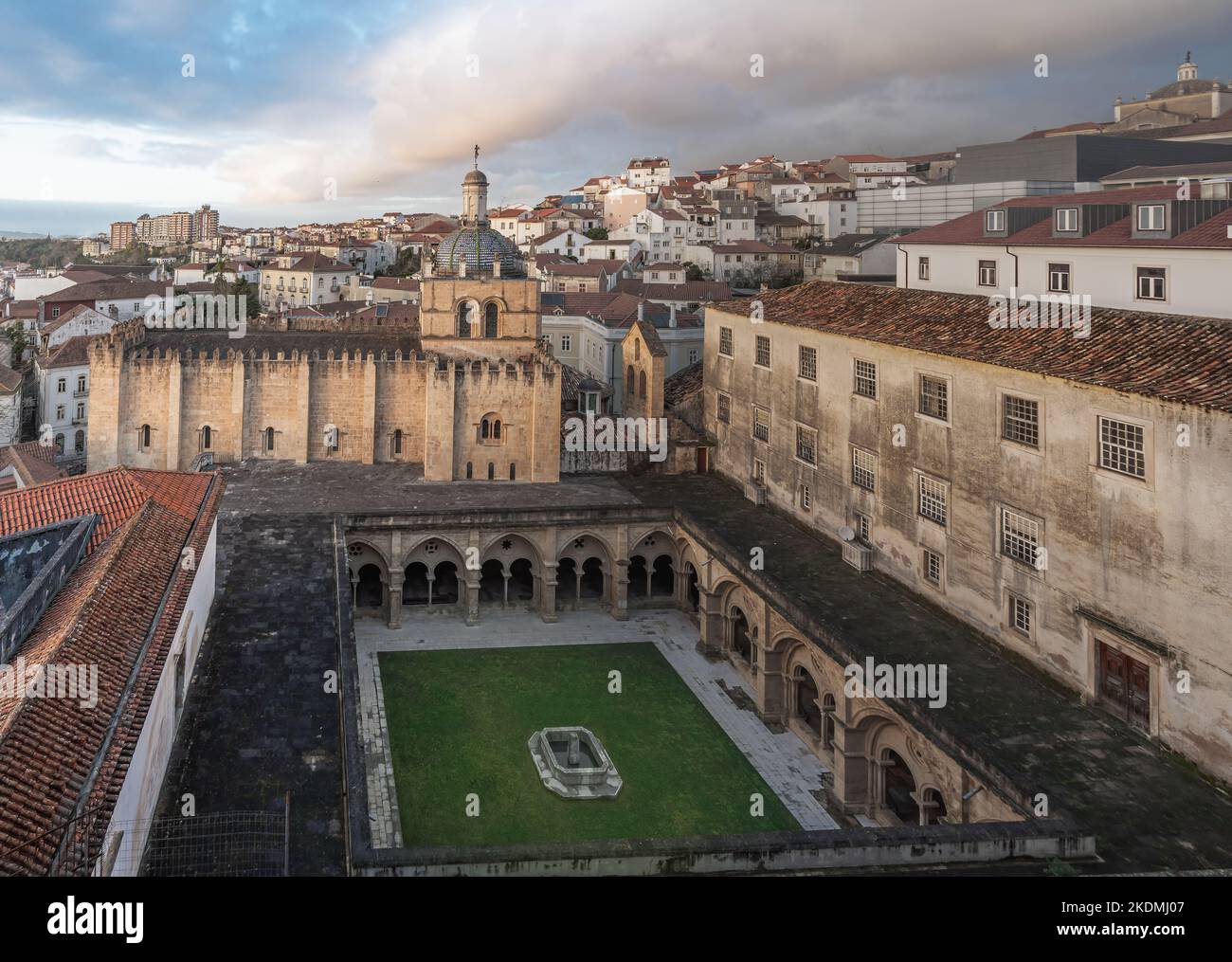 Old Cathedral of Coimbra (Se Velha) Coimbra, Portugal Stock Photo Alamy