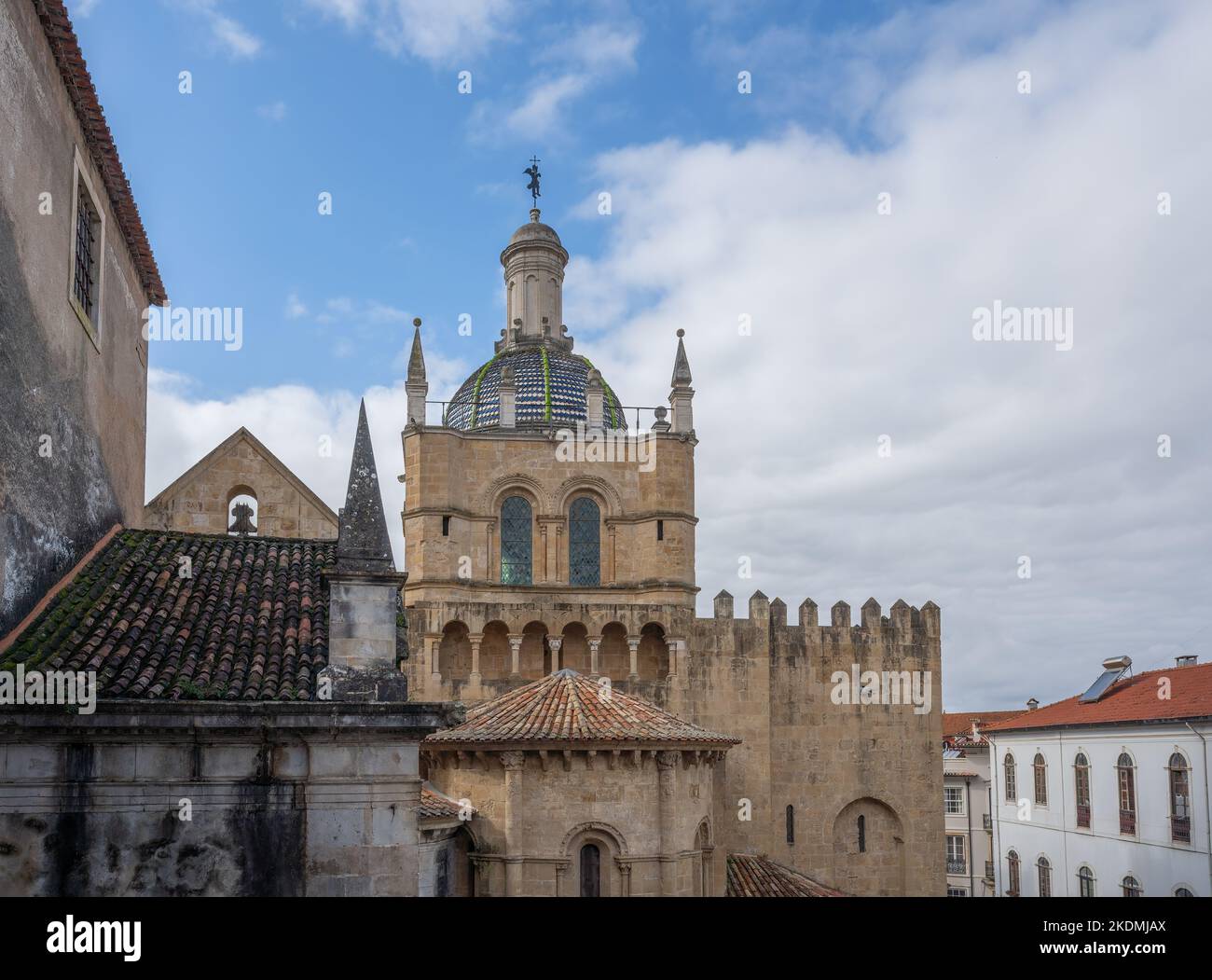 Old Cathedral of Coimbra (Se Velha) - Coimbra, Portugal Stock Photo