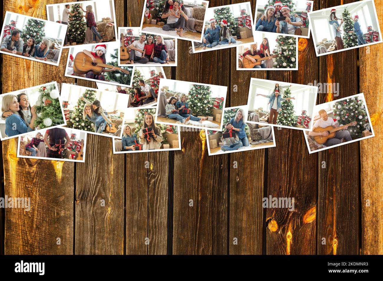 collage of Christmas pictures. Seasons. Holidays Stock Photo Alamy