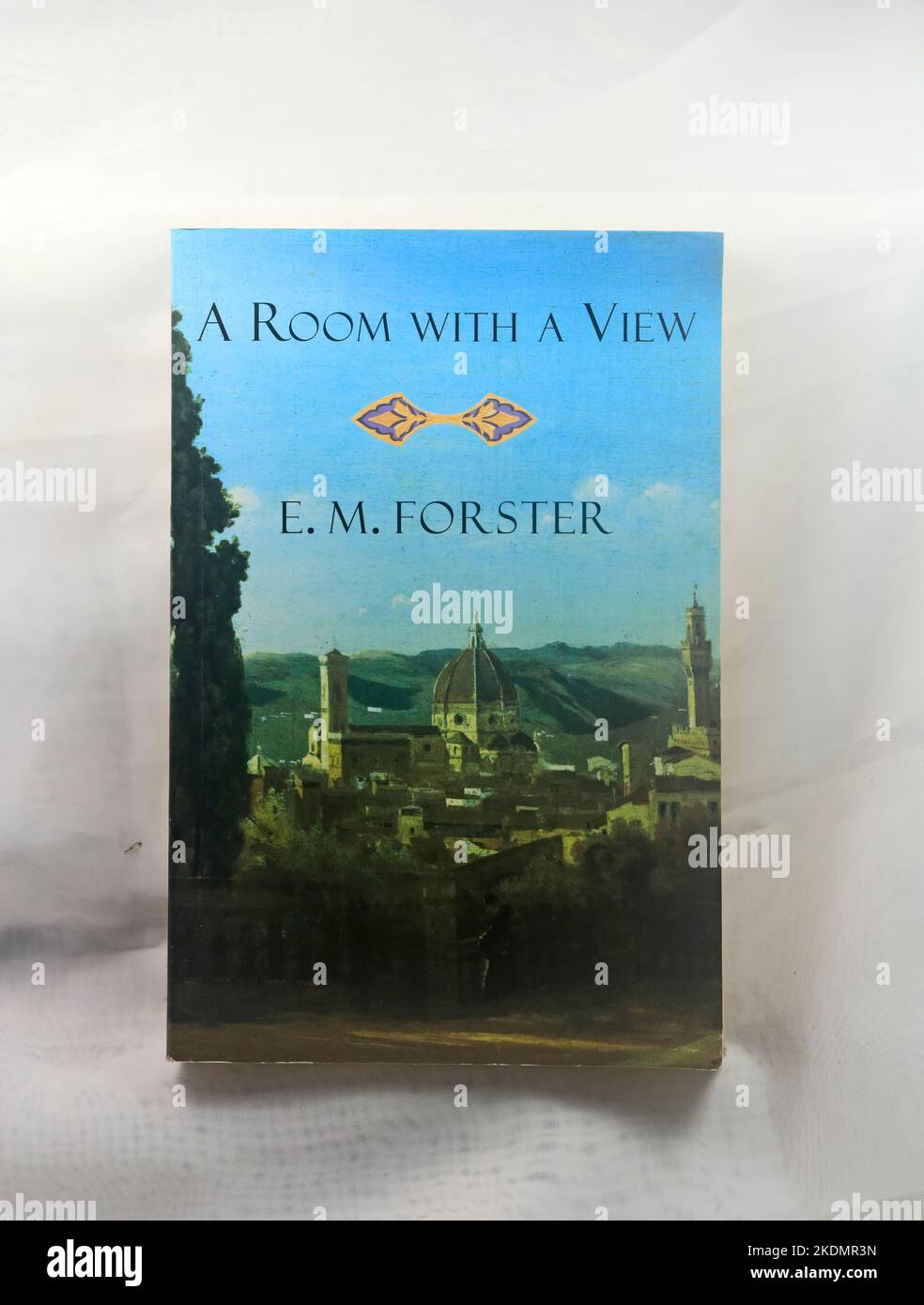 A Room With A View. E.M. Forster. Book cover. Studio set up. November 2022. Stock Photo