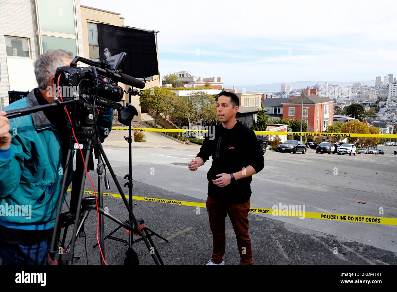 San Francisco, California, USA. 28th Oct, 2022. Josh Campbell of CNN ...