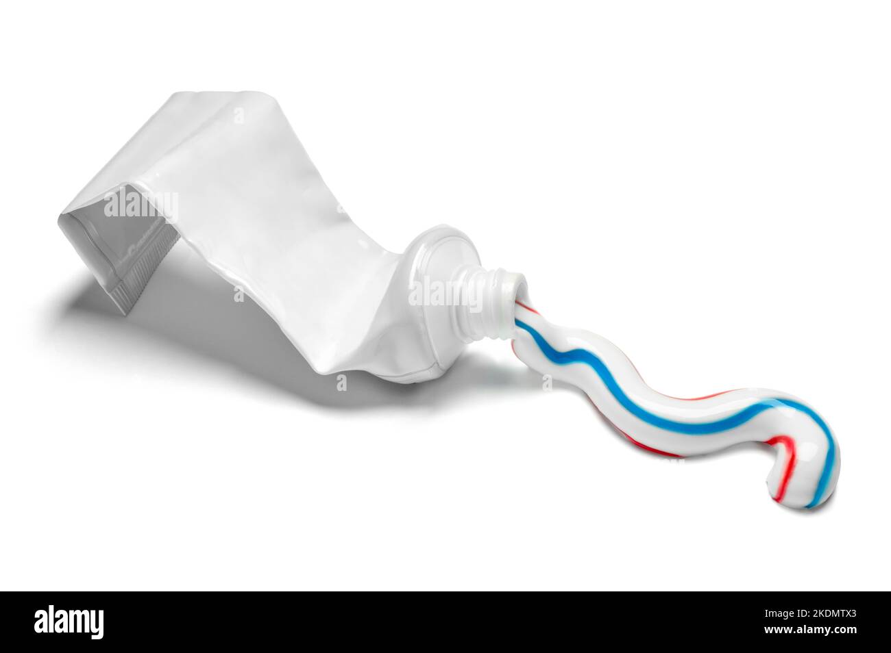 toothpaste white tube hygiene used empty Stock Photo Alamy